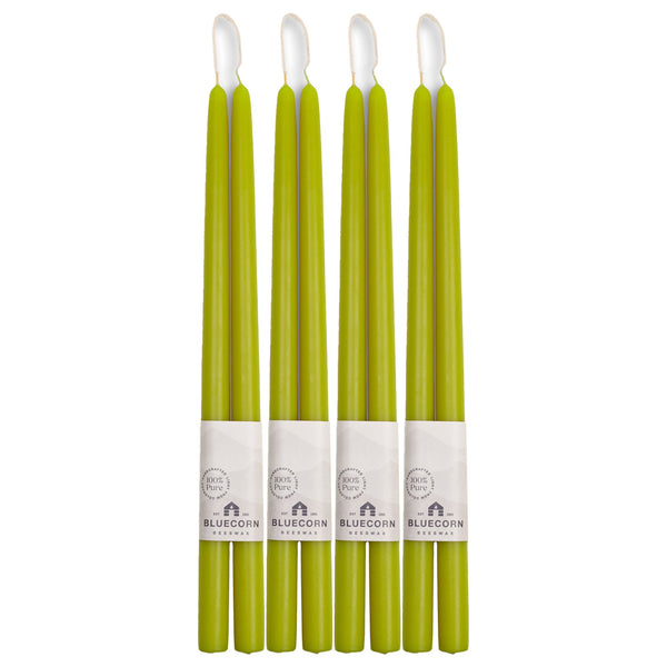 Hand-Dipped Beeswax Taper Candles - Bulk 4-Pair Bundle