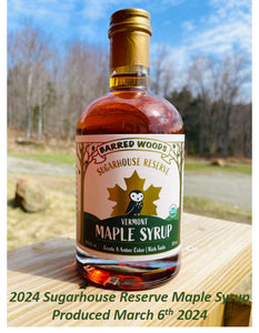 2024 Sugarhouse Reserve Organic Vermont Maple Syrup