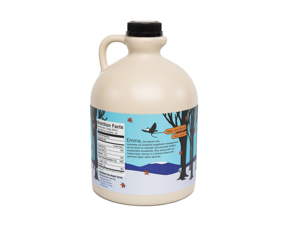 Pure Organic Vermont Maple Syrup - Half Gallon Jug (64 ounces)