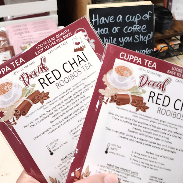 Decaf Red Rooibos Chai -  CUPPA Tea Bags