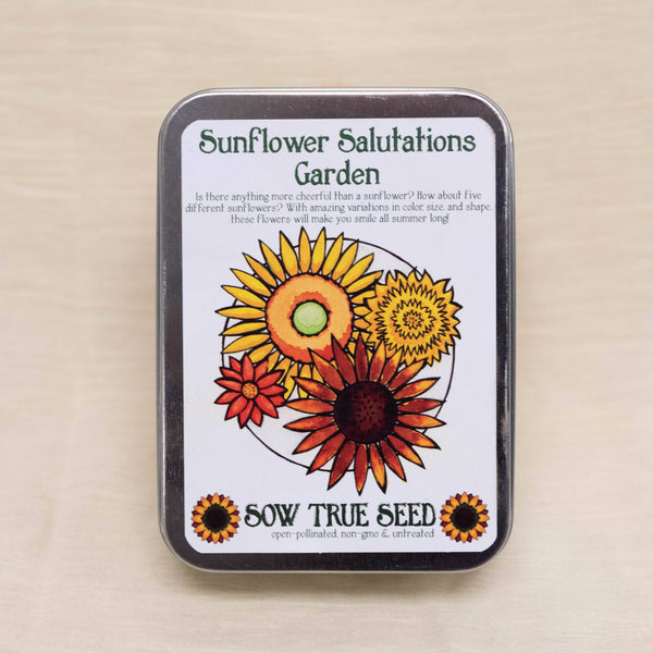 Sunflower Salutations Garden Collection Gift Tin