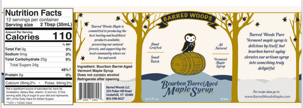 Bourbon Barrel Aged Maple Syrup