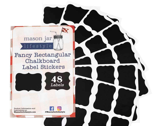 Vinyl Chalkboard Labels Stickers 48 Pack