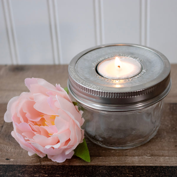 Tea Light Holder Metal Lid Insert for Mason Jars 6 Pack