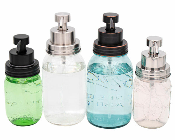 Foaming Soap Pump Dispensers for Regular Mouth Mason Jars