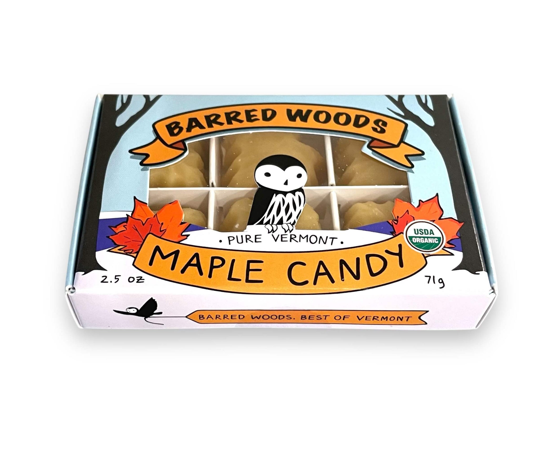 Vermont Maple Sugar Candy Gift Box - 6 Piece