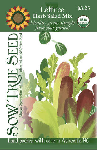Lettuce Seeds - Herb Salad Mix, ORGANIC