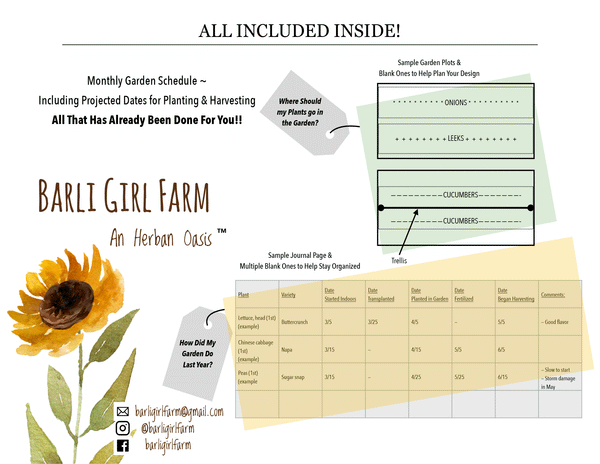 Monthly Organic Garden Planner